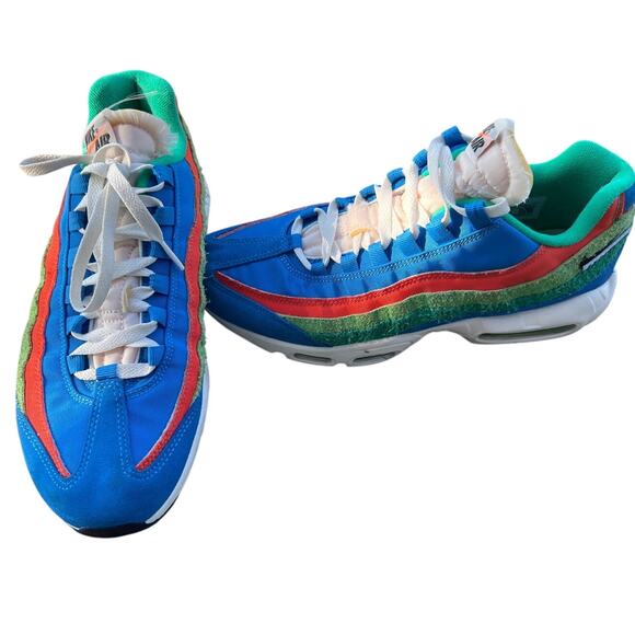 Nike Air Max 95 SE Running Club Photo Blue Roma Green DH2718-400 Men’s size 8.5 - Picture 2 of 7